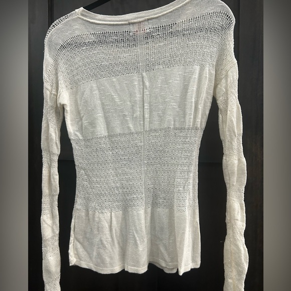 White Knit Long Sleeve - Picture 6 of 6